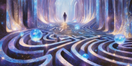 Illuminated Labyrinth: A Radiant Odyssey Through Hidden Challenges image